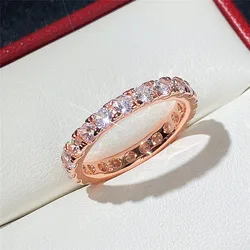 Elegant Sterling Silver Ring with Shimmering Cubic Zirconia - Delicate Women's Jewelry Gift - 8 (18890)