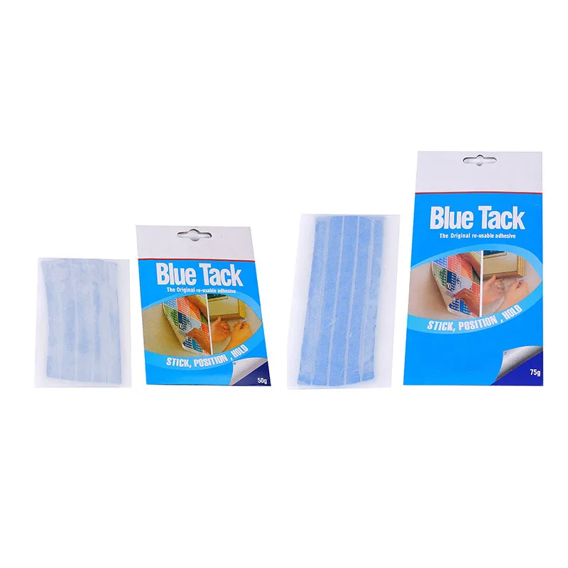 50/75g Blue Tack wieder verwendbarer Kleber Kitt Sticky Tack ungiftig abnehmbare Wand Safe Tack Kitt für Poster Foto rahmen Party