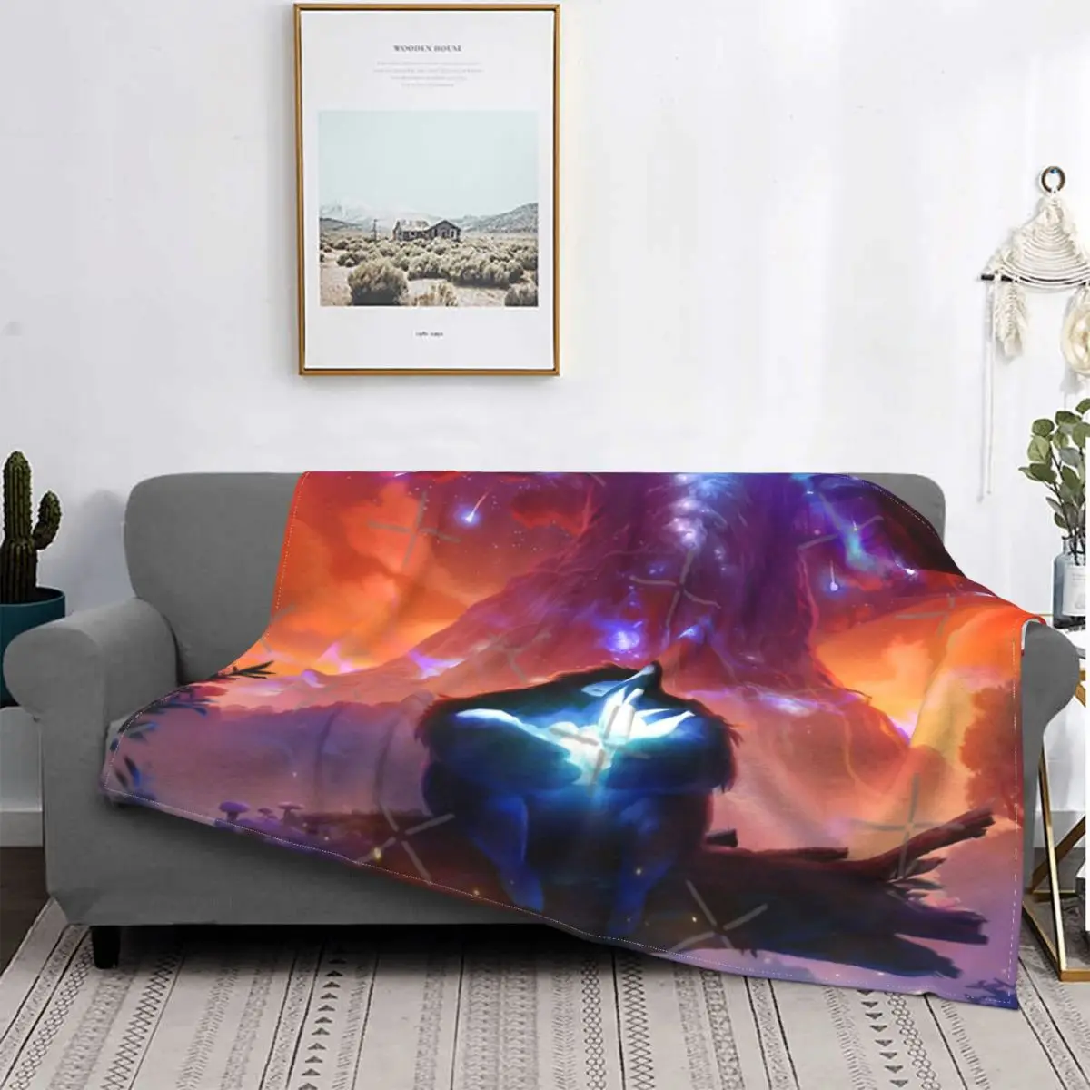Ori E The Blind Forest Coperta Copriletto Sul Letto Copriletti Anime Per Letto Matrimoniale Per Letto Matrimoniale Coperta Per Bambini