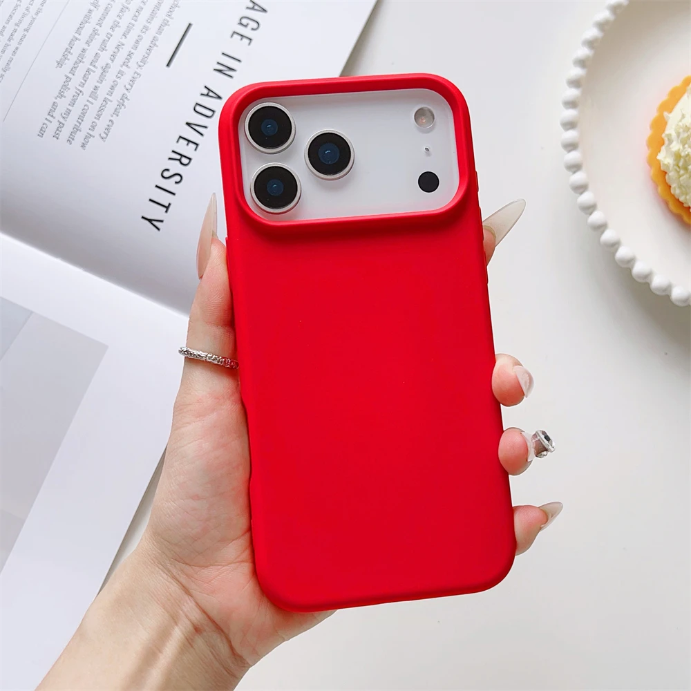 Matte Candy Color Shockproof Liquid Silicone Phone Case with Skin-Feel Finish