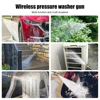 60BAR Wireless High Pressure Car Wash Water Gun Car Washer Self Priming Sustain 300W For Auto Home Garden Cleaning Car Washing 6