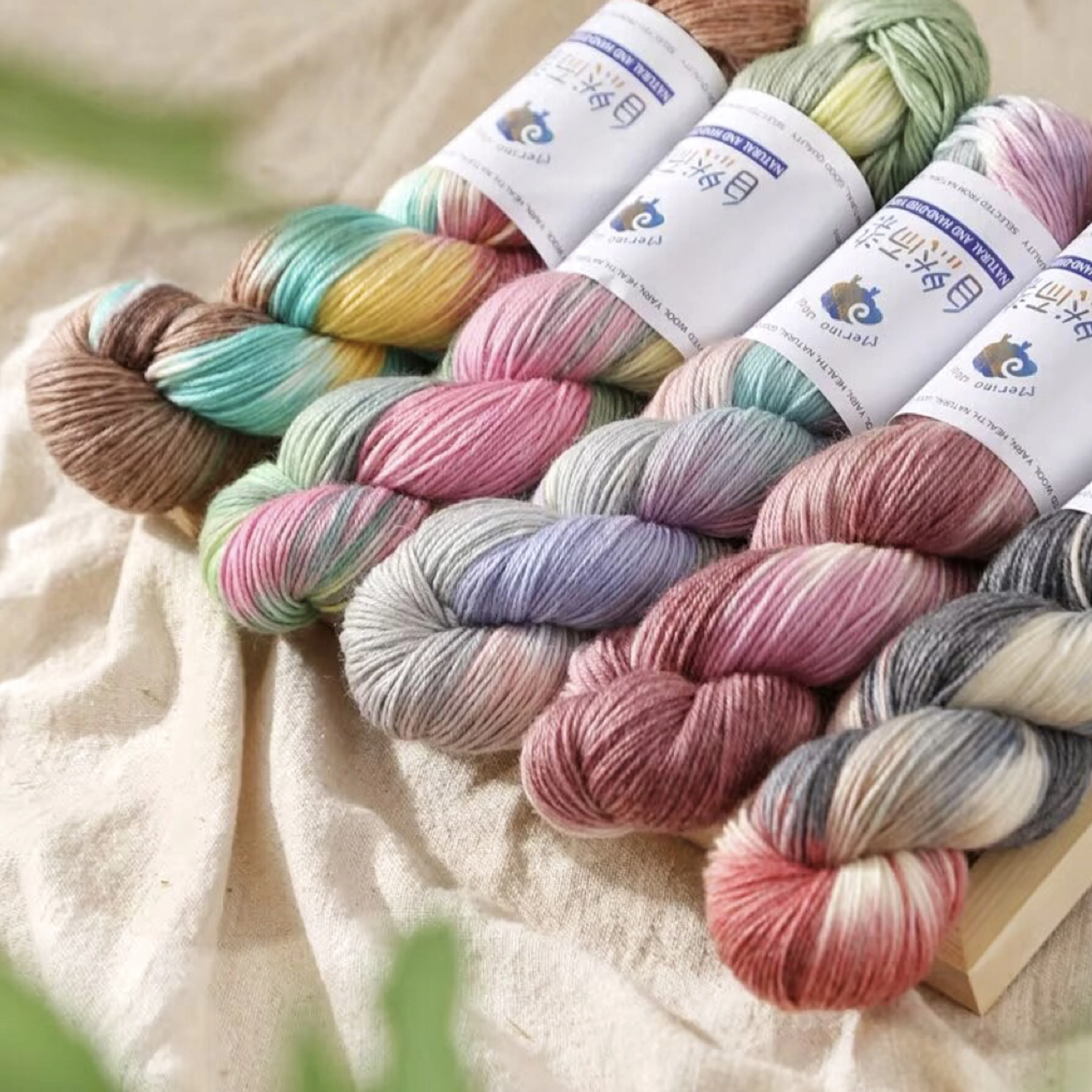 100g 270Meters Handmade Dyed Wool Yarn for DIY Knitting&Crocheting Sweater Scarf Gradient Color Cotton Wool Yarn 5