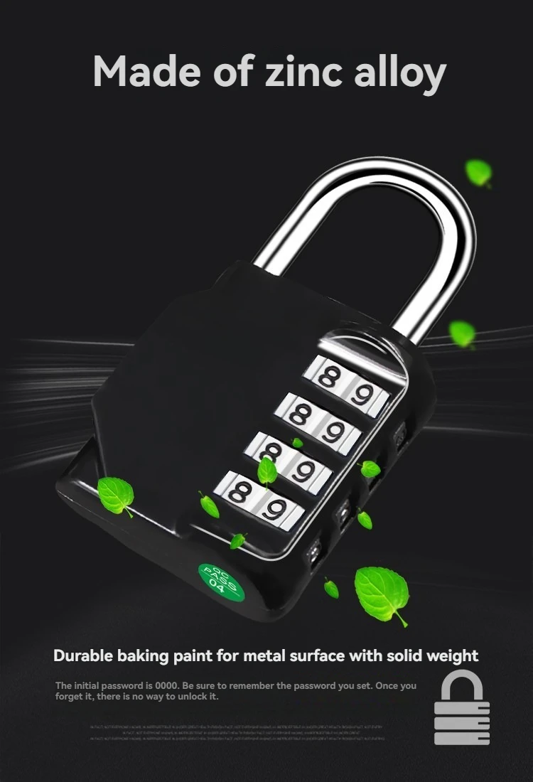 Description Picture 6 of itemMini Cabinet Door Lock Home Backpack Luggage Bag Student Dormitory Jian Shengfang Padlock 4 Digit Password Anti-theft Lock