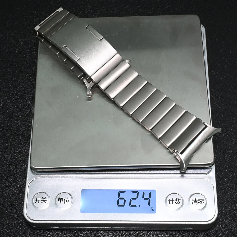 Luxury Titanium Strap with Curved End Bracelet for Men – Quick Fit Loop Band