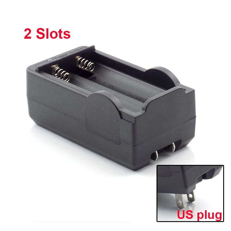 Caricabatterie Da Viaggio Doppia Slot 2015 Per Batterie Ricaricabili Li-ion 3.7V
