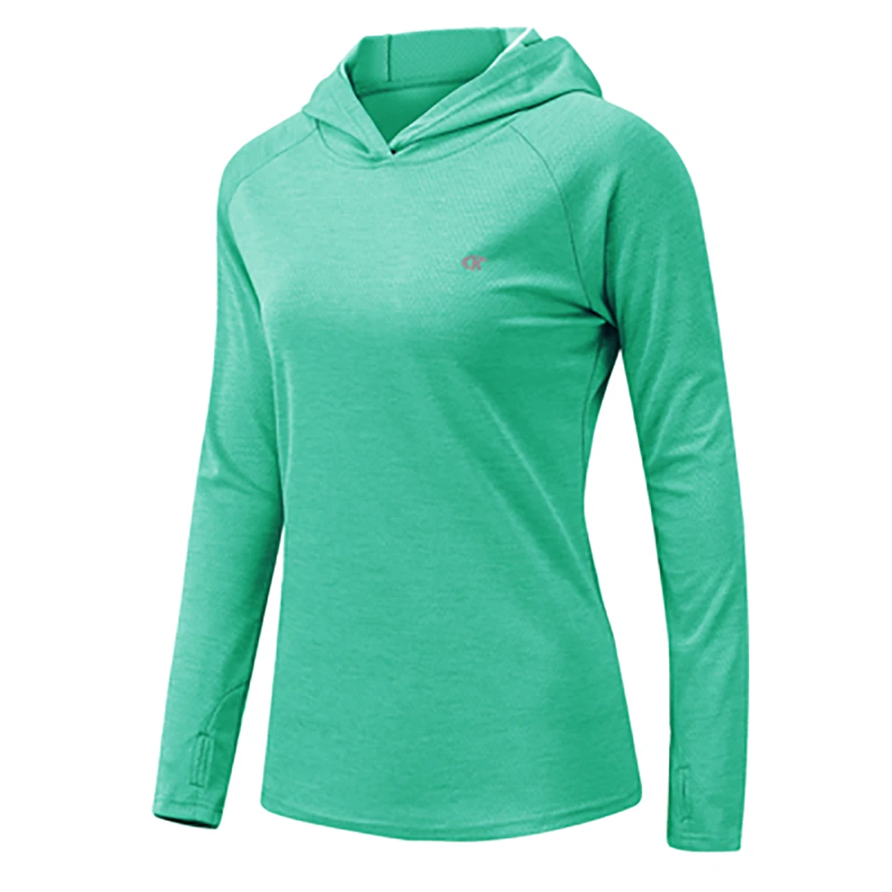 Women's Long Sleeve Hoodies Women's Upf 50+ Long Sleeve