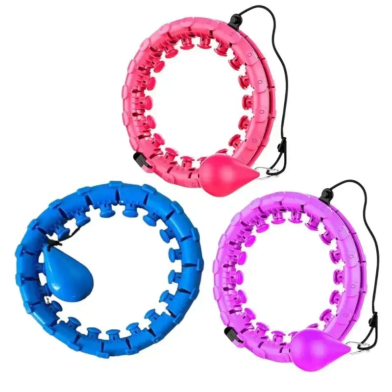 A Variety of 24-section Fitness Circle Smart Weighted Detachable Massage Fitness Sports Waist Fat Burning Equipment Supplies