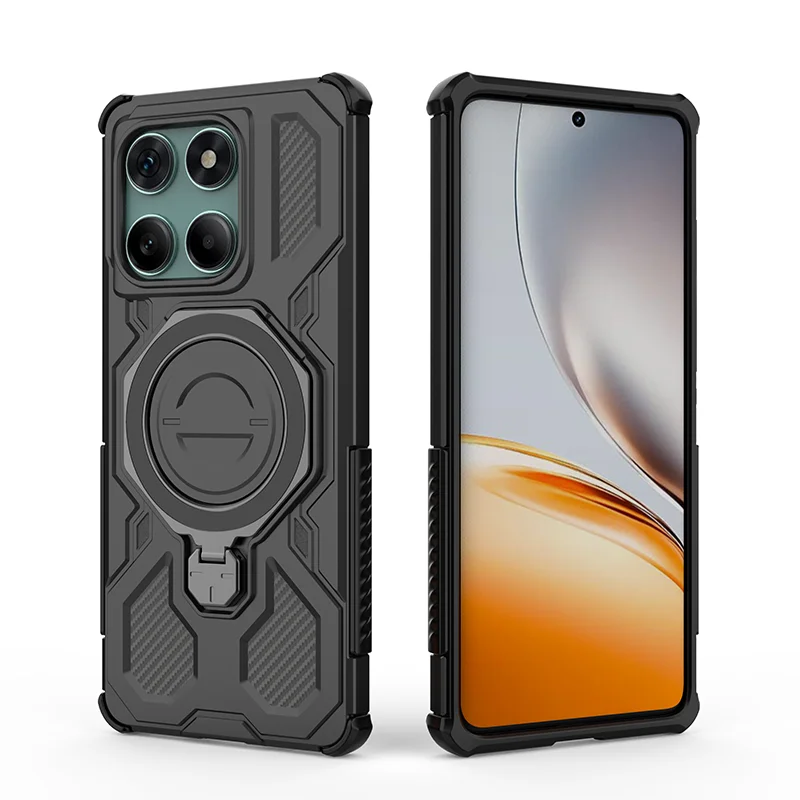 Airbag Anti-Drop Protective Case with Rotatable Magnetic Ring Holder