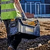 DEWALT DWST1-75654 Tough System Storage Box Tote Type Tool Box Storage Case Tool Box Easy to Carry Long Handle Stacking Storage 5