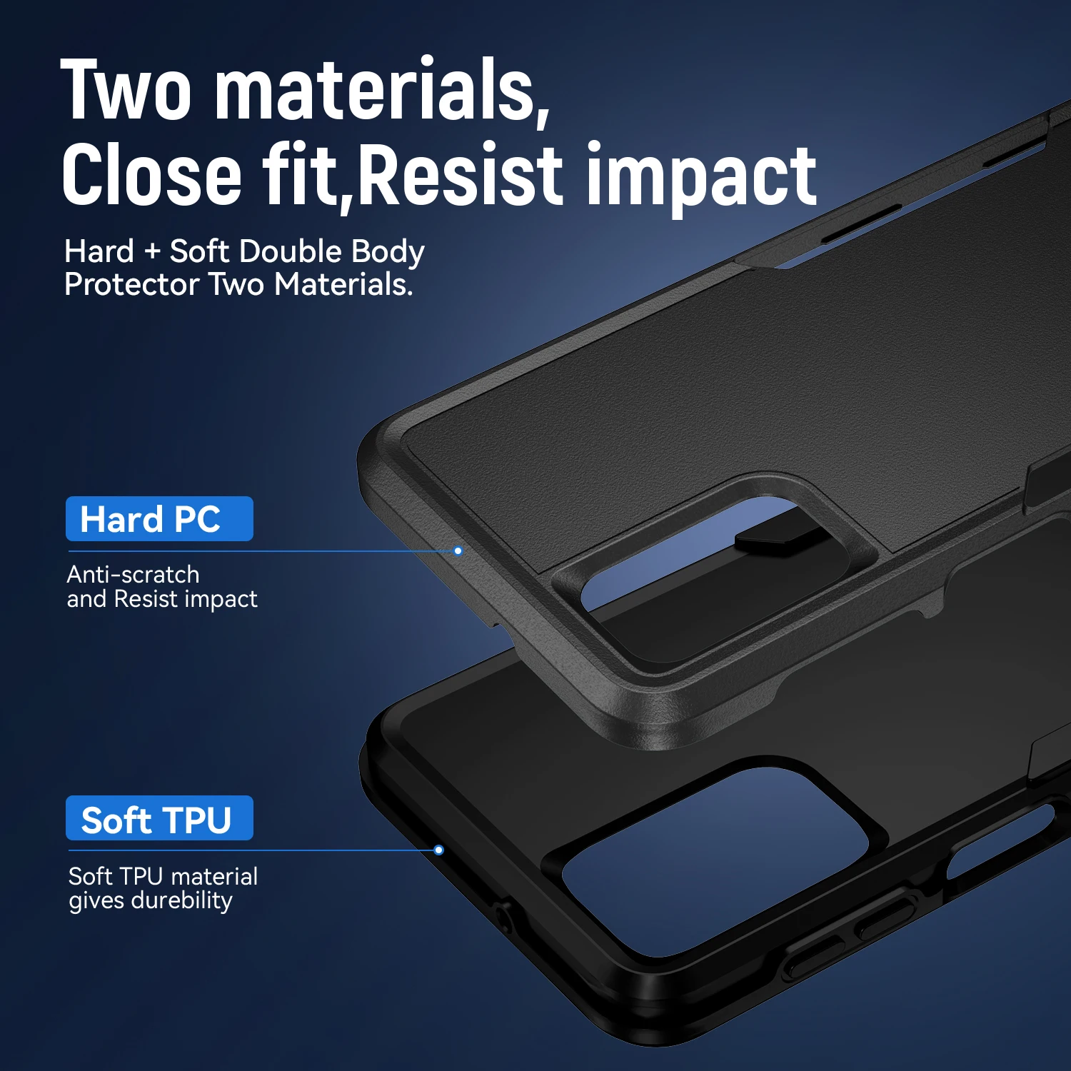 Shockproof Fashion Armor Case - Enhanced Protection and Style