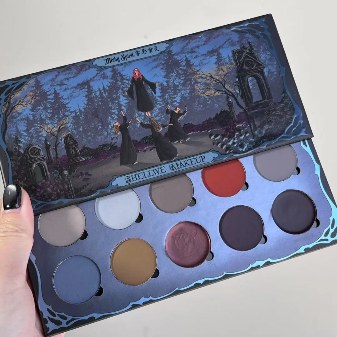 Shellwe Makeup Misty Spirit All Matte Eyeshadow Palette Ten Color Full Matte Eye Shadow Disk eye shadow eye shadow plate