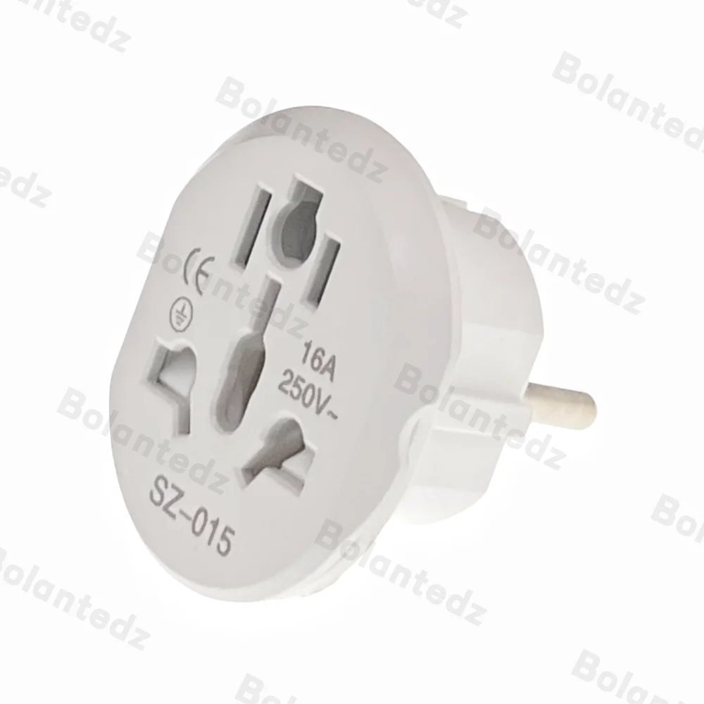 Plug Adapter EU Plug Adapter US To EU Plug Adapter 16A 250V Universal Travel Socket AU UK CN To Korea Kr Wall Socket