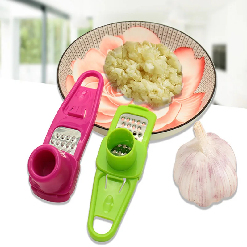 

Garlic Crusher Press Multi-Functional Manual Ginger Garlic Grinding Grater Cutter Garlic Peeler Kitchen Tools