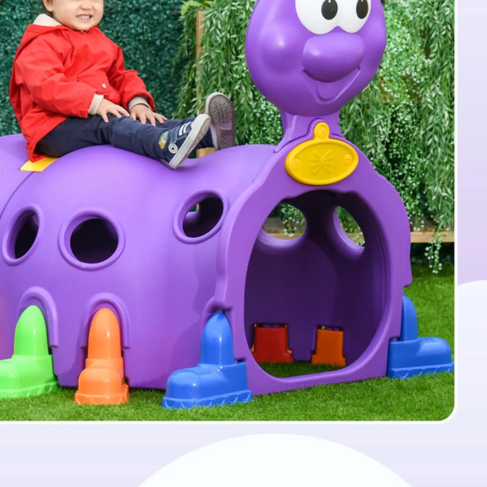 Jumbo Kids Tunnel Slide Indoor Outdoor Climbing Structure Playhouse for Preschool Home Playground Activities Jumbo Kids Tunnel Slide Indoor Outdoor Climbing Structure Playhouse for Preschool Home Playground Activities