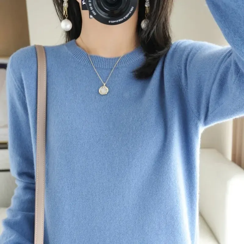 Warm Casual Pulls Jumpers Women Sweater O-neck Autumn Winter Basic Pullover Korean FashionSpring Knitwear Bottoming Shirt 2025 - Image 2