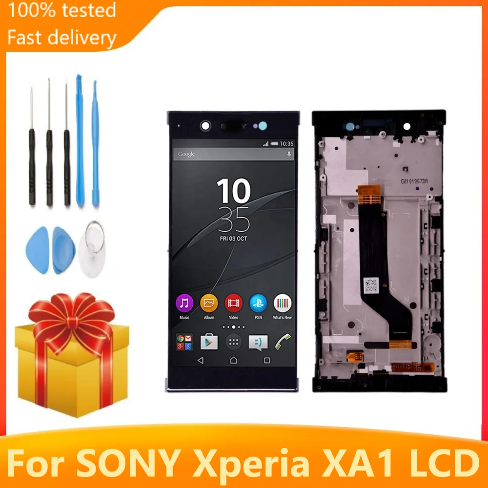 Оригинальный экран 5 0 'для SONY Xperia XA1 XA 1 G3116 G3121 G3123 G3125 G3112 ЖК-дисплей с