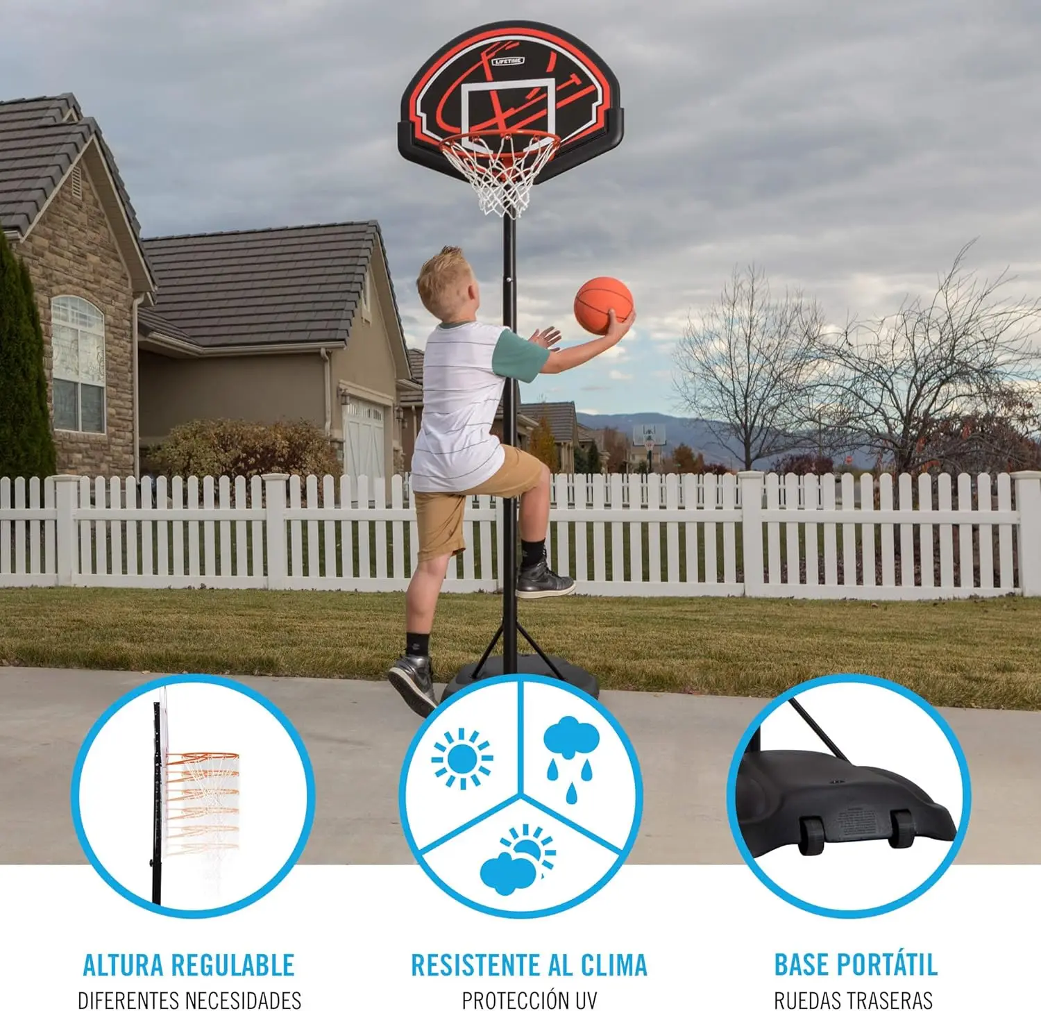 32" Youth Portable Basketball Hoop