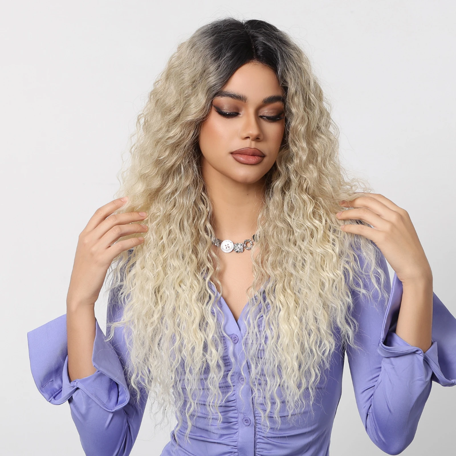 Рисунок 3 - Афро кудрявые вьющиеся синтетические кружевные парики