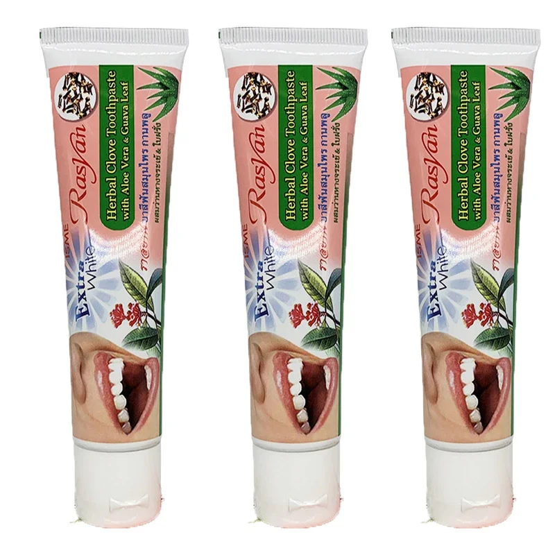 30g/100g Thailand Toothpaste Herb Clove Mint Flavor Teeth Whitening Antibacterial Oral Care Dental Dentifrice Remove Stains