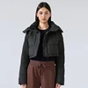 Lemon Wunder Puff Hooded Down Jacket Women's Detachable Hooded All-match Jacket Windproof Waterproof Sport Top 2