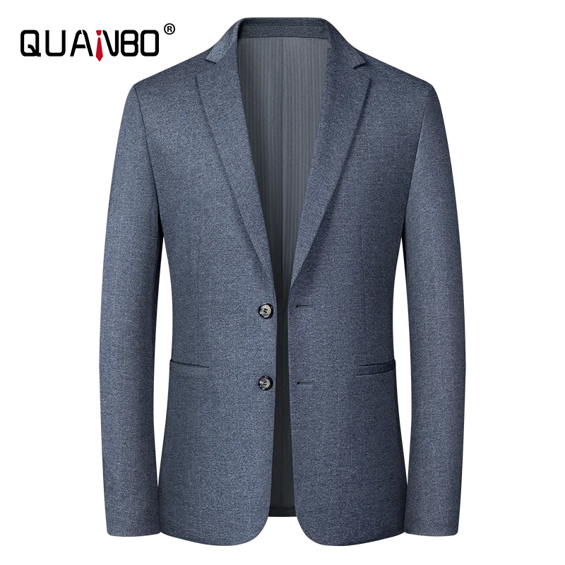 

Blezer for Men Clothes 2023 New Arrivals Spring Autumn Gray Striprd Fashion Slim Fit Suit Jacket Business Casual Men's Clothing