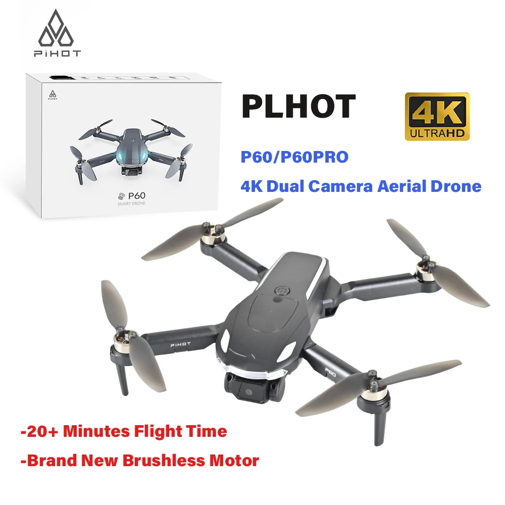 

P60/P60 Pro визуальное позиционирование бесщеточный Электрический регулируемый 4k двойное зеркало HD складной Дрон