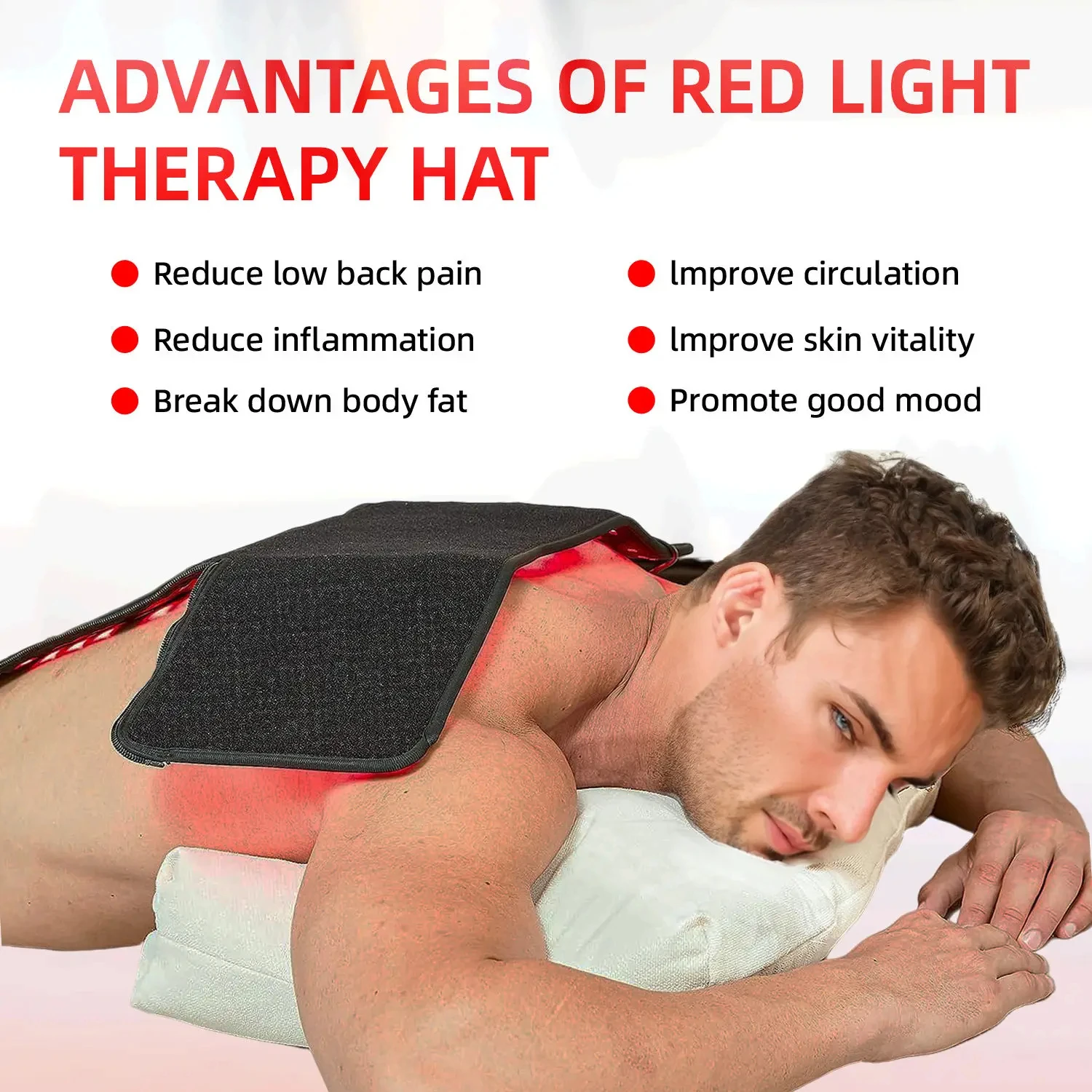 Red Light Hats for Hair Regrowth, Infrared light therapy Treatment for Thinning Hair Comb,LED Hat prevent Loss