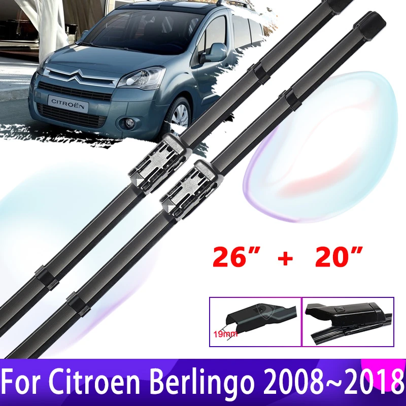 Escobillas de limpiaparabrisas para Citroen Berlingo 2018 B9, 2011, 2012, 2013, 2014, 2015, 2016, 2017, productos para coche|Limpiaparabrisas| - AliExpress