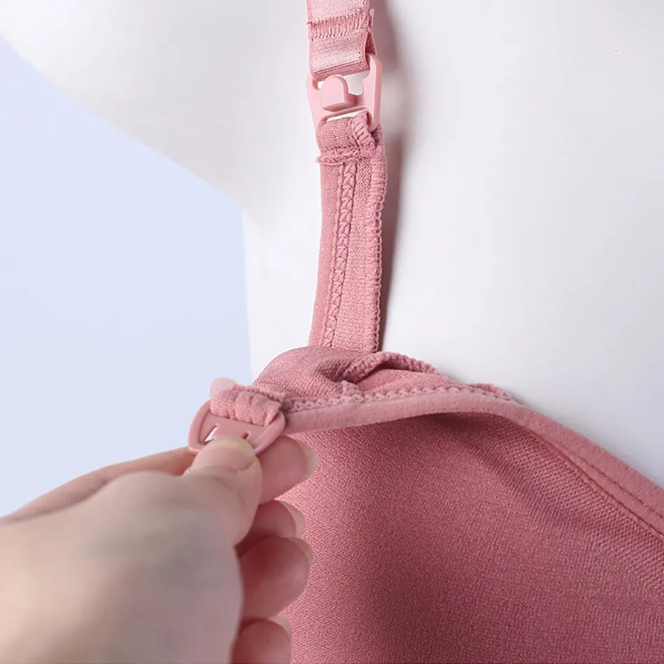 Maternity Bras Double Layer Seamless Bra Pregnancy Clothes Prevent Sagging Breastfeeding Women's Breathable lactancia Bra 6