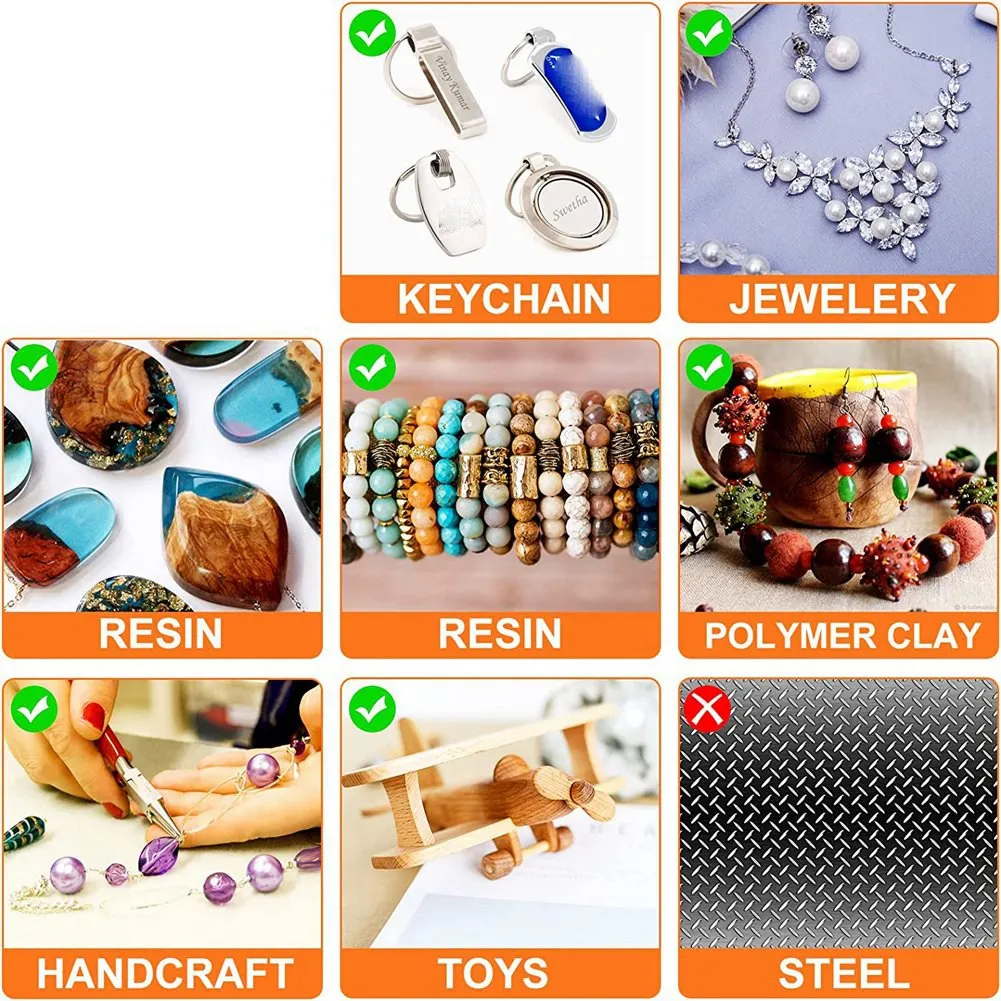 Electric Cordless USB Rechargable Hand Drill Kit for Jewelry Making,Pin Vise Set for Resin Plastic Keychain Polymer Clay 4