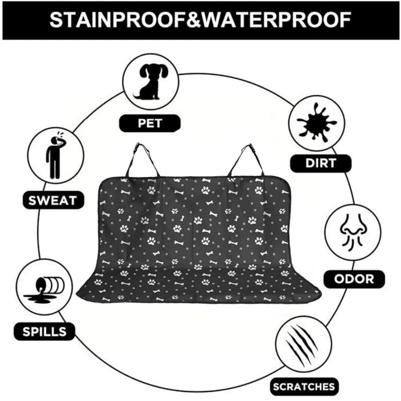 Waterproof Pet Car Seat Mat Anti Urine Dog Bed Back Seat Cover Dirt Proof Pad for Pets Travel Car Accessories