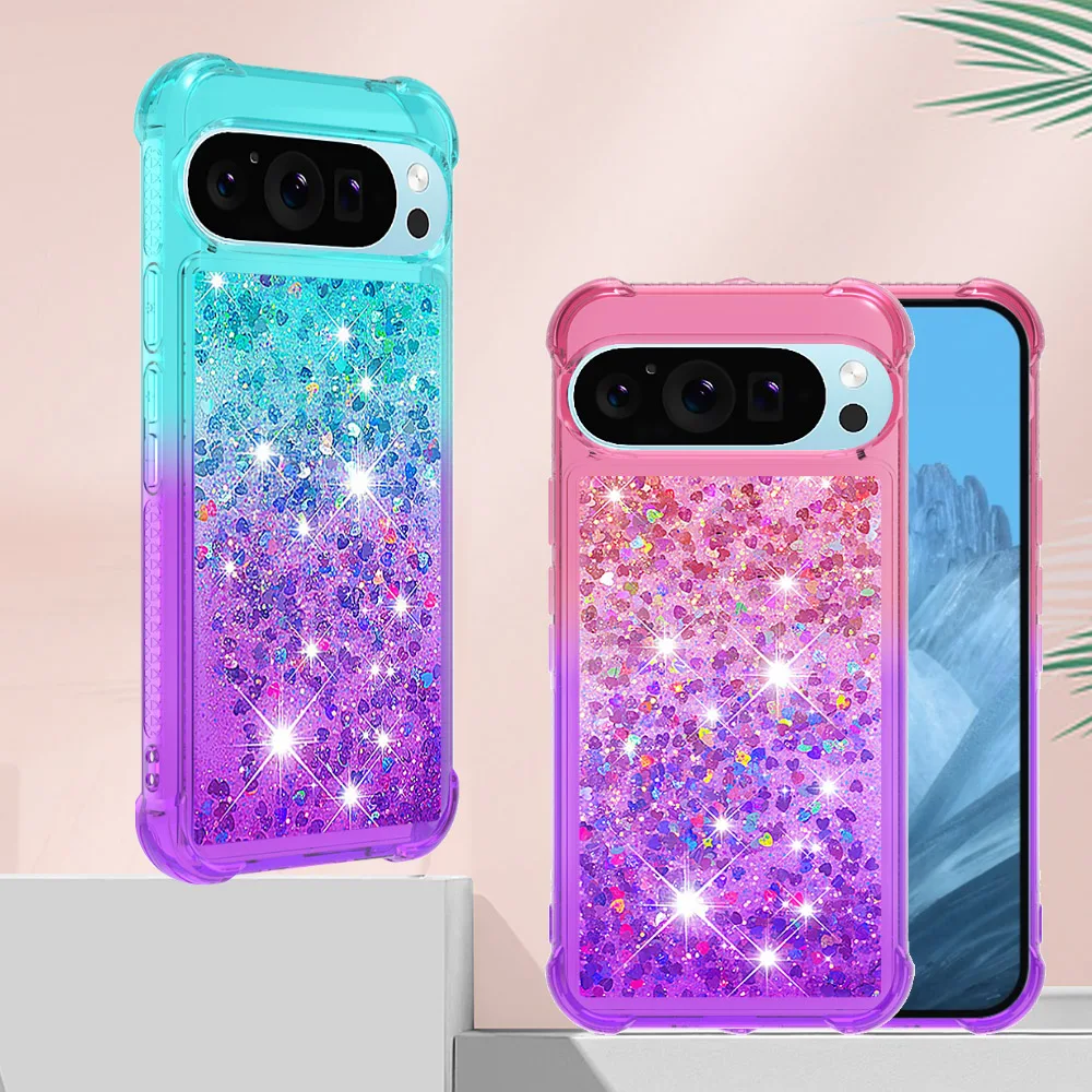 Bling Moving Liquid Glitter Waterfall Protective Phone Case