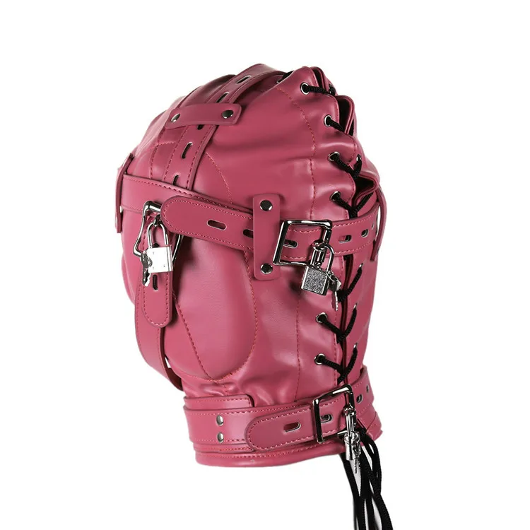 Cappuccio bdsm maschera bondage e kit di restrizione nero_voghion.com