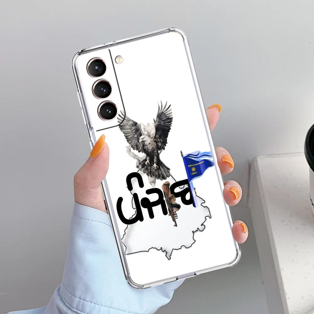 Clear Soft Phone Case with Punjab Map Design