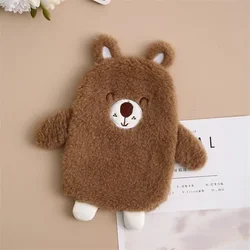 Mini Rubber Hot Water Bottle with Plush Cartoon Cover - Portable Hand Warmer and Gift (05)