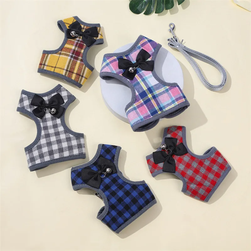 

Pet Leash And Chest Harness Adjustable Chest Strap For Cats And Dogs Pet Supplies For Small Dogs Artifact For Walking The Dog