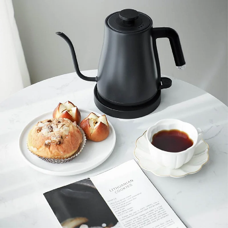 

1L Retro Coffee Hand Brewing Kettle Tea Brewing Kettle Long Mouth Electric Kettle Household Kitchen Appliances 220V
