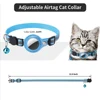 Airtag Cat Collar Anti Lost Safety Breakaway Reflective Cat Collars with Bell Airtag Holder Case for Kitten Cat Accessories 4