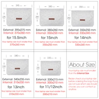 Wool Felt Laptop Bags Sleeve Cover 11" 13 15.6 inch For Macbook Air Pro Case For Notebook With Mousepad Or Power Mini-Pack Gift - Image 6
