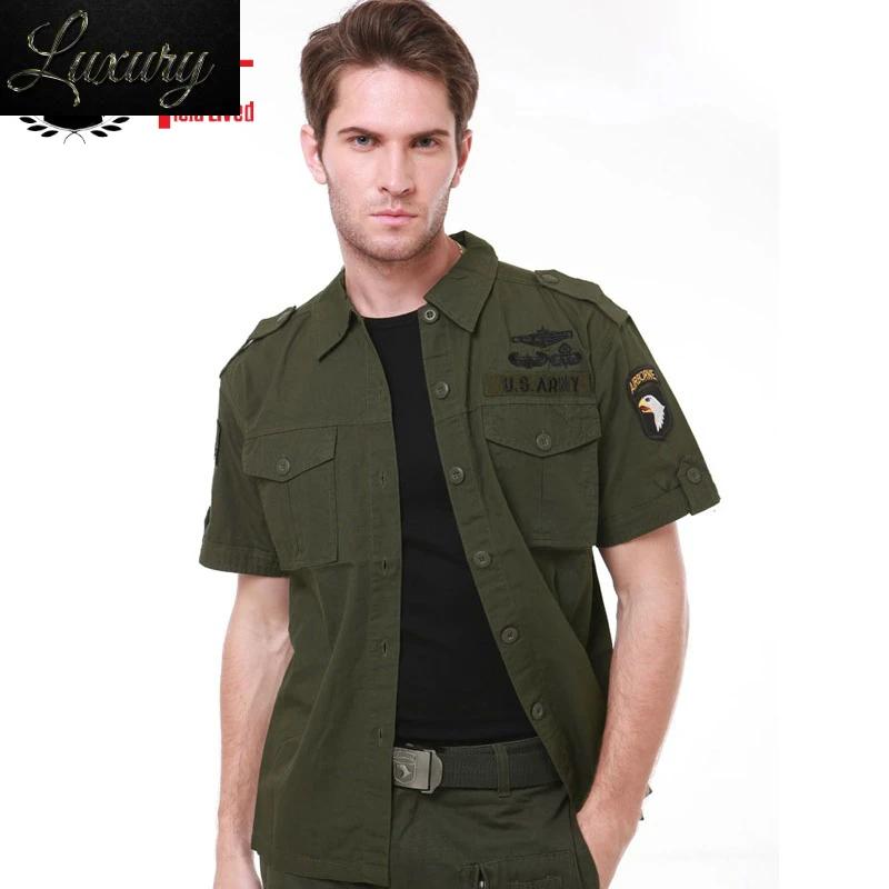 

Мужская камуфляжная рубашка с коротким рукавом и коротким рукавом