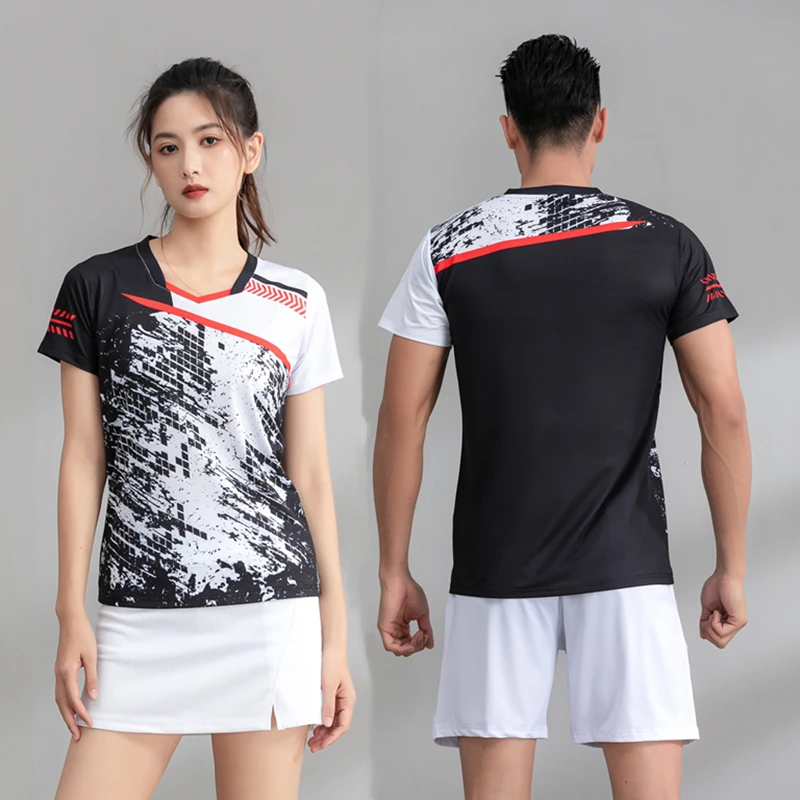 Short Sleeve T Shirt Long Sleeve T Shirt Sports Clothes Tennis Shirt Women & Men Badminton Uniform Table Tennis T-shirt Shorts Skorts Print Training Suit Ping Pong Tops Skirts