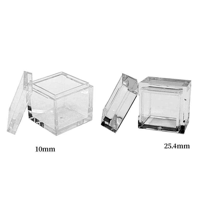 20x Acryl-Box-Tabletts Für Elements-Würfel – 10 Mm Transparente Hülle Für Periodensystem-Sammlung, Ideal Für Chemische Element-Cubes