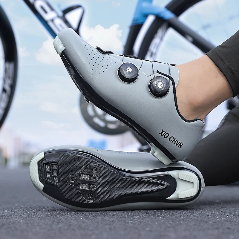 Unisex Road Bicycle Shoes Men Training Cycling Boots Breathable MTB Cleat Dirt Bike Speed Flat Sports Racing Women Spd Sneakers