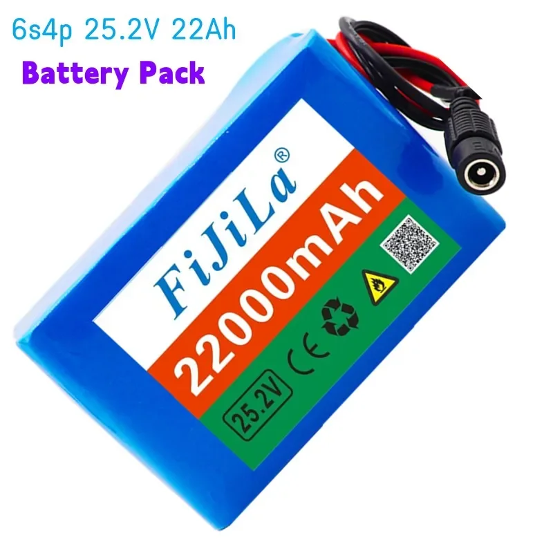 

6s4p24V22Ah18650Batterie Lithium-Batterie 25,2 v 22000mAh Elektrische Fahrrad Moped/Elektrische/Li ionbatterie Pack mit pack BMS