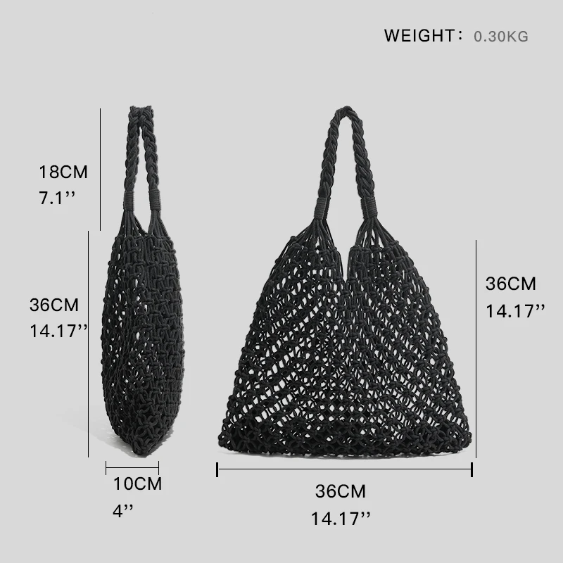 MABULA Elegante Stroh Woven Schulter Hobo Geldbörsen Fischernetz Handgemachte Strand Reise Handtasche 2022 Sommer Shopper Lebensmittel Taschen