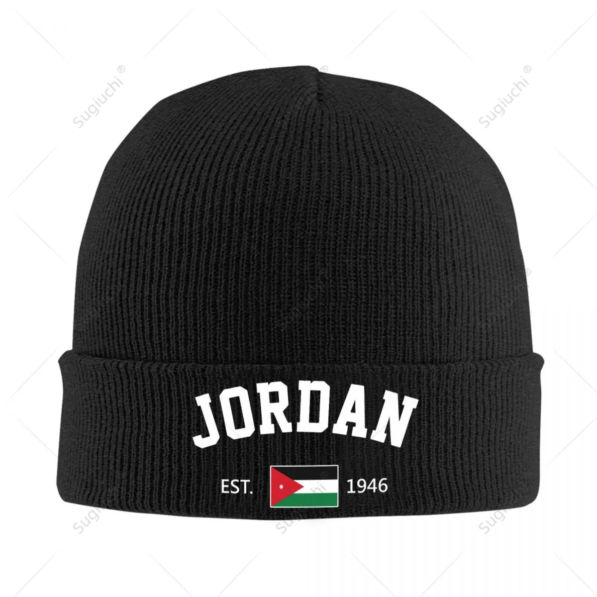 Cappello Lavorato A Maglia Unisex Jordan Est.1946 Independence Day For Men Women Boys Winter Autumn Beanie Cap Warm Bonnet