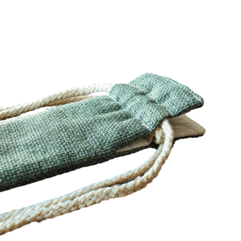 Solid Color Cloth Flute Bag Flute Storage Pouch Folk Style Bag Woven Musical Instruments Storage Container