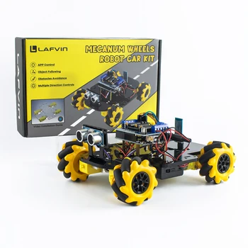 LAFVIN Kit robot intelligente per progetto robot di programmazione Arduino Kit di avviamento completo Set robotico di automazione intelligente per l'educazione fai-da-te