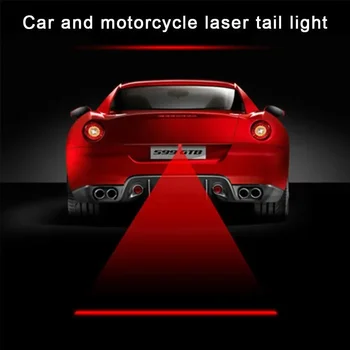 Faretti antiappannamento a luce Laser a LED per auto LED fanale posteriore anticollisione luci di avvertimento fendinebbia avvertimento luce di emergenza universale