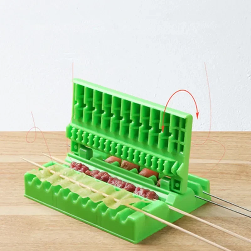 Multifunctional Barbecue String Skewers Kebab Artifact Wear Food Meat String Device Skewer for Pork Maker BBQ Tools Accessories